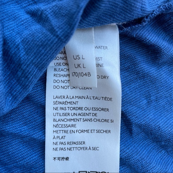 Free People blue empire waist tank size L - Picture 8 of 8